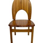 Vintage Set Van Vier Rainer Daumiller Grenen Stoelen Design thumbnail 4