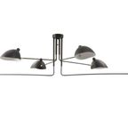 Serge Mouille Design Plafond Lamp 6 Arms thumbnail 2