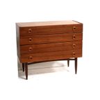 Deens Design Vintage Ladekast / Badkamermeubel / Commode Uit De Jaren '60 thumbnail 7