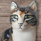 2 Vintage Katten Beelden Studio Six Seneshall Fullham Gesigneerd thumbnail 8