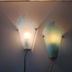 Jaren 90 Massive Wandlampen Design Blauw. thumbnail 5