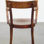 Vintage Bentwood Thonet Stijl Café/Eetkamerstoel Uit De Jaren ’40 Met Een Vleugje Art Deco Design thumbnail 5