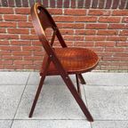 Thonet Cosmos B751 Klapstoel. Zeldzaam Krokodillenreliëf. thumbnail 6