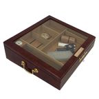 Vintage - Rosewood And Brass - Humidor For Cigars Including A Lot Of Accessories - Great Git! thumbnail 4
