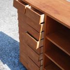 Vintage Houten Schoolkast Ladekast Jaren '60 thumbnail 6
