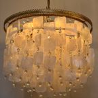 Capiz Hanglamp Kroonluchter Schelpen Parelmoer Vintage thumbnail 10