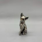 Zilveren Miniatuur Kat thumbnail 4