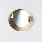 Mid-century Modern Italian Wall Mirror With Sconces From VECA 1960s thumbnail 4