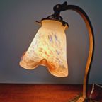 Art Deco Bureaulamp, Gesigneerd Le Verre Français thumbnail 7