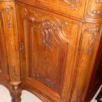 Grote Luikse Deux Corps Vitrinekast. thumbnail 13