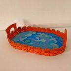 Retro Jaren 70 Dienblad Oranje Dienblad thumbnail 2