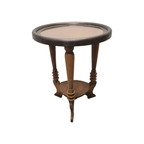 Art Deco Bijzettafel Met Glazen Blad thumbnail 3