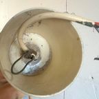 Vintage Zwarte Metalen Luster Met Gaatjes Seventies thumbnail 2
