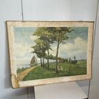 Brocante Schoolplaat Haarlemmermeer Vintage Wandkaart thumbnail 3