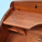 Brutalist Solid Pine Midcentury AWA Desk Vintage 70s thumbnail 13