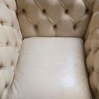 Set Van 2 Leren Fauteuils Chesterfield Stijl thumbnail 5