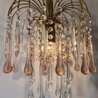 Murano Teardrop Hanglamp Vintage Kroonluchter Venini Model thumbnail 9