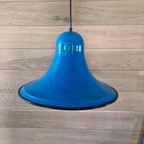 Vintage Trompetvormige Lamp Blauw Retro thumbnail 2