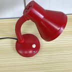 Vintage Rood Bureaulampje Tafellamp thumbnail 4
