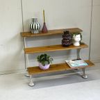Antiek Parnall Trapje Etagere Plantenrek Sidetable Bankje thumbnail 5