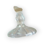 Art Deco Glazen Schaal Op Voet Gele Gloed thumbnail 8