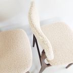 3 Palissander Stoelen Eettafel Crème Teddy Stof | Danish thumbnail 13