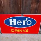 Tof En Groot Emaille Bord Van Hero Drinks. thumbnail 2