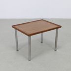 Side Table In Teak & Chrome 1960S thumbnail 2