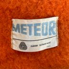 Wollen Deken Meteor Oranje Geblokt thumbnail 4