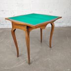 Antieke Opvouwbare Speeltafel / Schaaktafel thumbnail 6