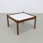Vintage Salontafel Teak 1960 Omkeerbaar Blad thumbnail 7