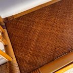 Italiaans Design Rotan Bamboe Boekenkast Mid Century Vintage thumbnail 7