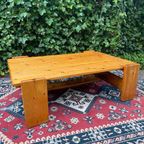 Vintage Grenen Salontafel Scandinavisch Design thumbnail 5