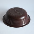 Ribbed Bakelite Bowl By Btki Gent, Belgium 1930S thumbnail 7