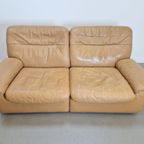 Vintage De Sede Sofa Ds 66 Tweezitter Bank Leer ‘70 Design thumbnail 2