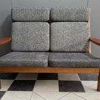 Teak 2 Seat Sofa By Juul Kristensen For Glostrup Denmark thumbnail 12