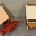 Set Van 2 Hout En Canvas Strandstoelen thumbnail 10