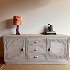 Mid Century Rotan Sideboard Dressoir Vintage thumbnail 13