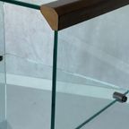 Gallotti & Radice Bijzettafel Vintage Design Side Table Glas thumbnail 4