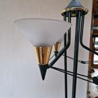 Zeer Stijlvolle Jaren 70/80 Vloerlamp Design Groen Goud. thumbnail 12