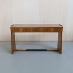 Walnut Desk With Drawers, 1960S thumbnail 3