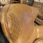 Saddle Chair / Zadel Fauteuil Vintage Camel Leer Eyecatcher thumbnail 7