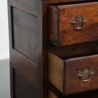Prachtige Originele Antieke Engelse 18e Eeuwse Ladekast Met 5 Lades En Mooie Details thumbnail 5