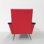 Vintage Skai Fauteuil Met Armleuningen thumbnail 8
