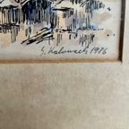 Pen Tekening Praag 1986 thumbnail 5