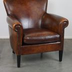 Stijlvolle Schapenleren Armchair/ Fauteuil Met Een Correct Voorkomen thumbnail 2