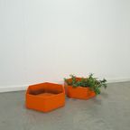 Oranje Kunststof Bloembak Plantenbak thumbnail 10