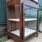 Vintage Vitrine Toonbankkastje Theekastje Oud Kastje Display thumbnail 4