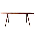 Vintage Mid-Century Mozaïek Tafel Tegeltafel Teak 1960'S thumbnail 8