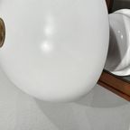 Italiaanse Vintage Witte Mushroom Lamp thumbnail 3